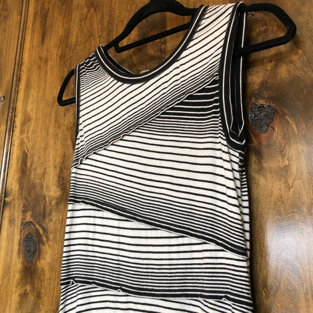 Black and White Max Studio Rayon Spandez Dress Sm - Picture 3 of 6